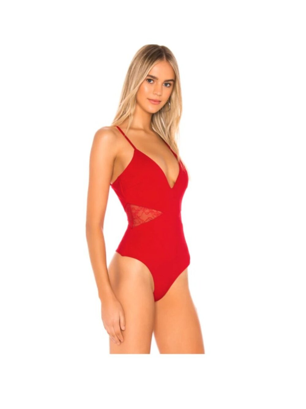 Lovers and Friends Kerrie Bodysuit in Cherry Red NWOT Size Small